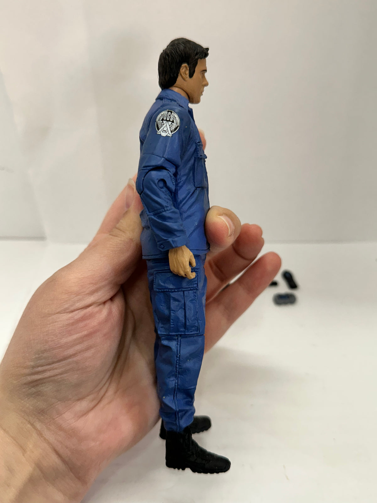 GARRISON UNIFORM DANIEL JACKSON STARGATE ATLANTIS 7" FIGURE DIAMOND PROMO MAILER