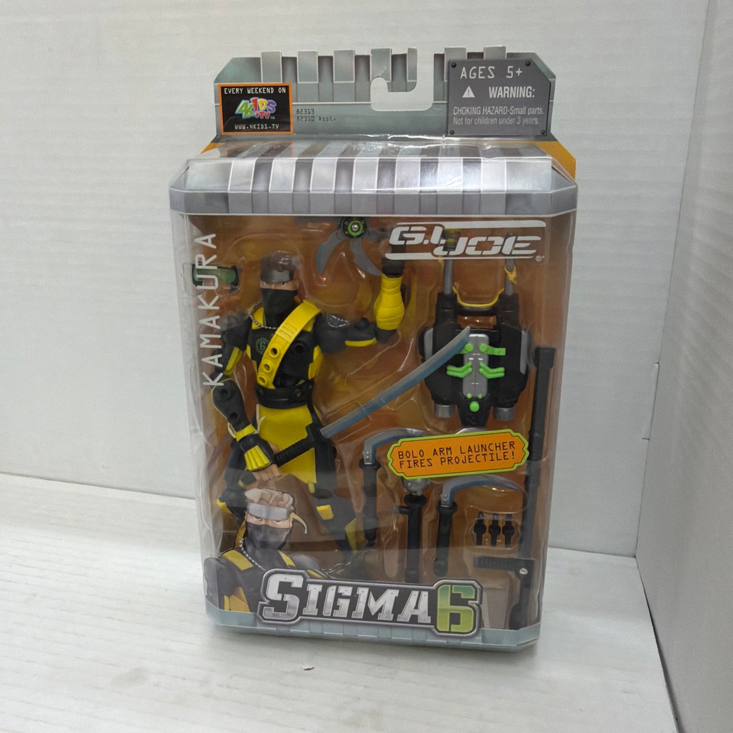 GI Joe Sigma Six Kamakura 6" Action Figure w Bolo Arm Launcher NEW 2005