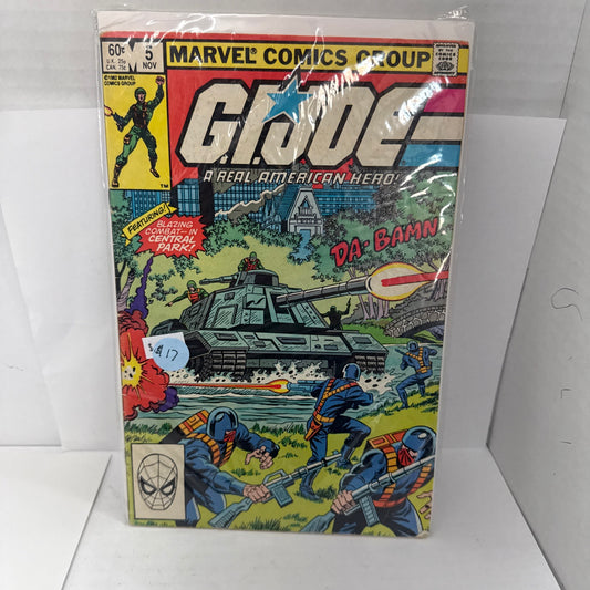 1982 MARVEL GI JOE #5 FN 1st PRINT NEWSSTAND COMIC BOOK A REAL AMERICAN HERO
