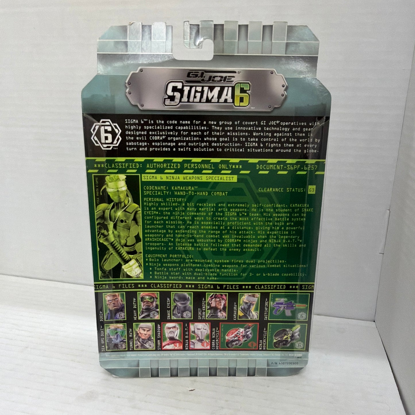 GI Joe Sigma Six Kamakura 6" Action Figure w Bolo Arm Launcher NEW 2005