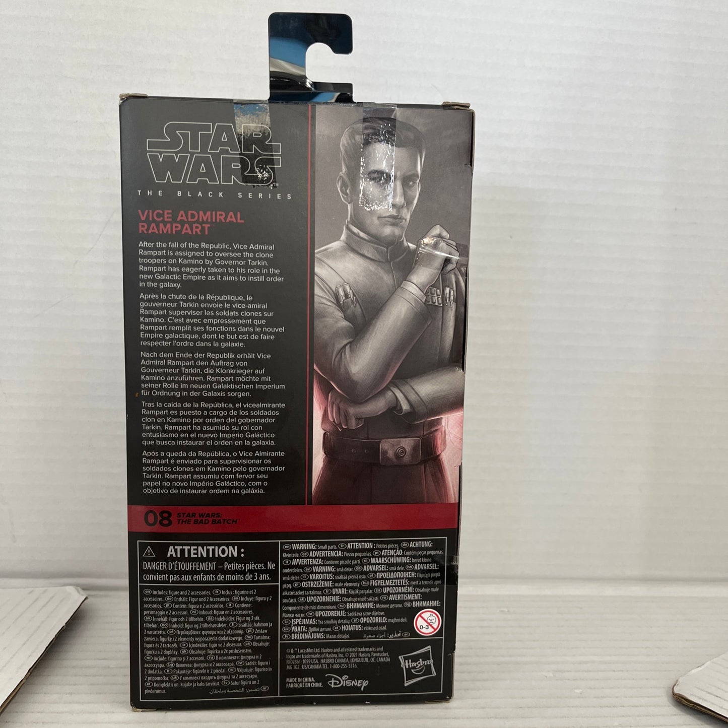 Star Wars COLLECTABLE The Black Series "Vice Admiral Rampart #08" the Bad Batch