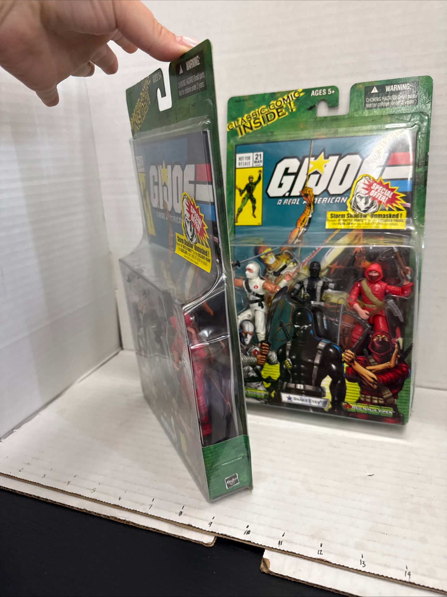 GI JOE Valor Vs Venom Comic 3 Pack STORM SHADOW/SNAKE EYES/RED NINJA VIPER! NIP!