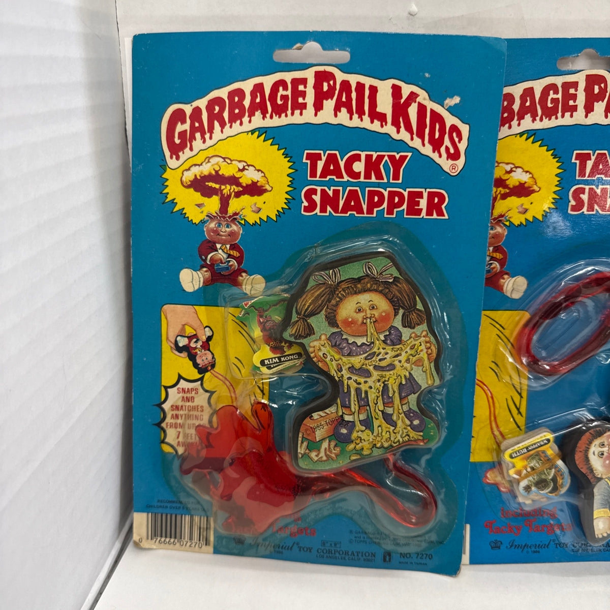 4 Garbage Pail Kids 1986 Imperial Tacky Snappers W/ ADAM BOMB! VINTAGE GPK TOYS!