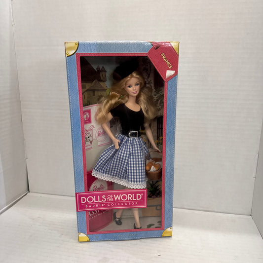 Barbie Dolls Of The World France NIB Pink Label Passport Edition Sealed