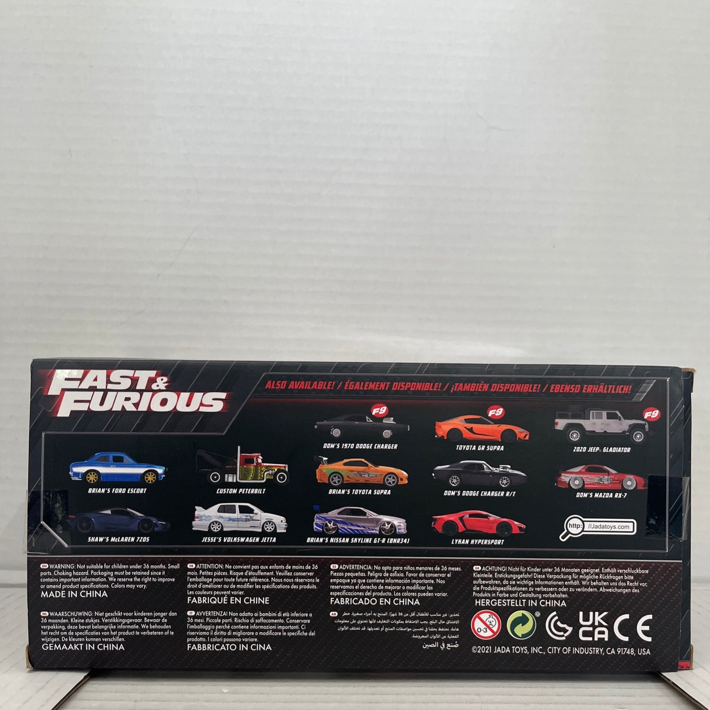 Jada Die Cast 1:24 Fast & Furious Dom's Plymouth Road Runner Burnt Orange