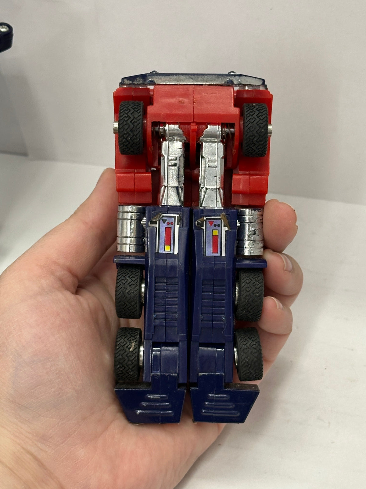 Vintage 1984 G1 Transformers Optimus Prime Cab & Trailer Set - Original 1980 #3