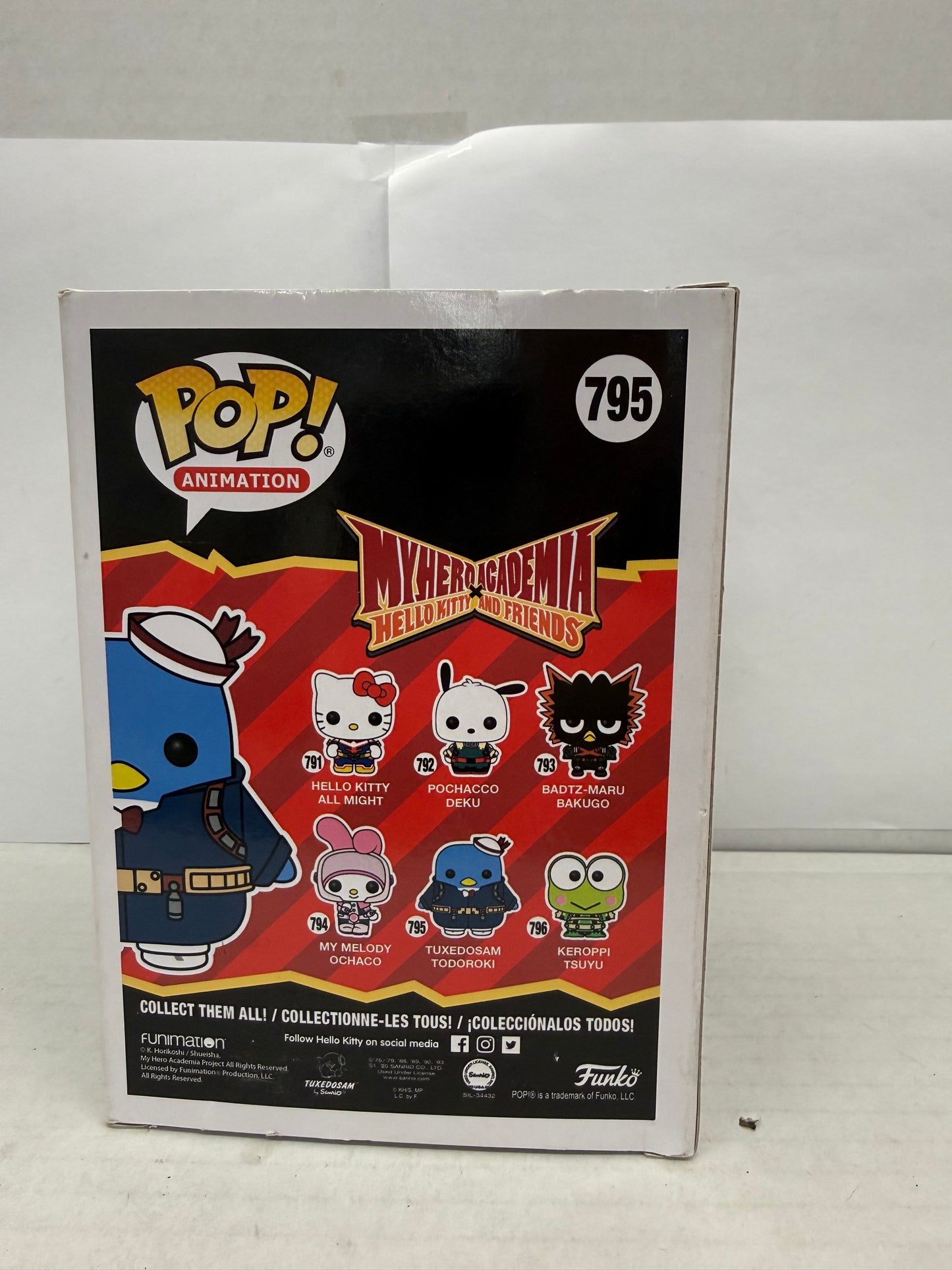 Funko Pop! Animation: Sanrio x My Hero Academia #795 TuxedoSam Todoroki NIB