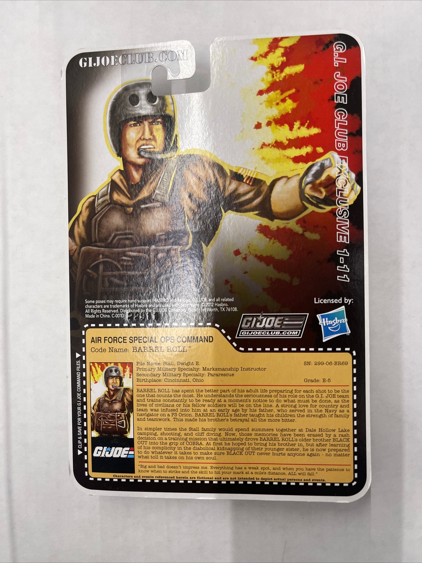 GI Joe Collectors Club FSS BARREL ROLL