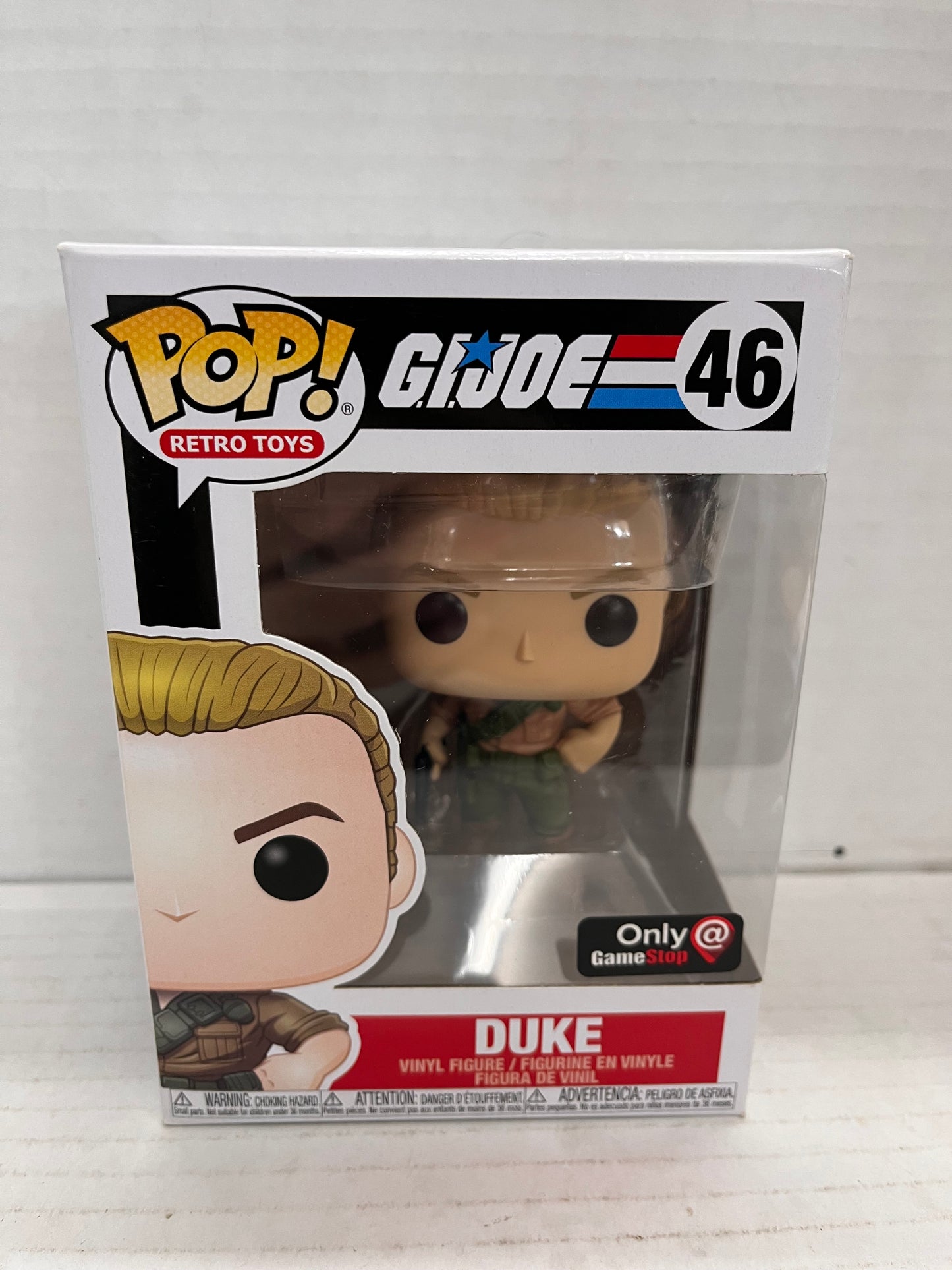 2020 Funko Pop! Retro Toys G.I. Joe Duke #46 GameStop Exclusive Vinyl Figure New