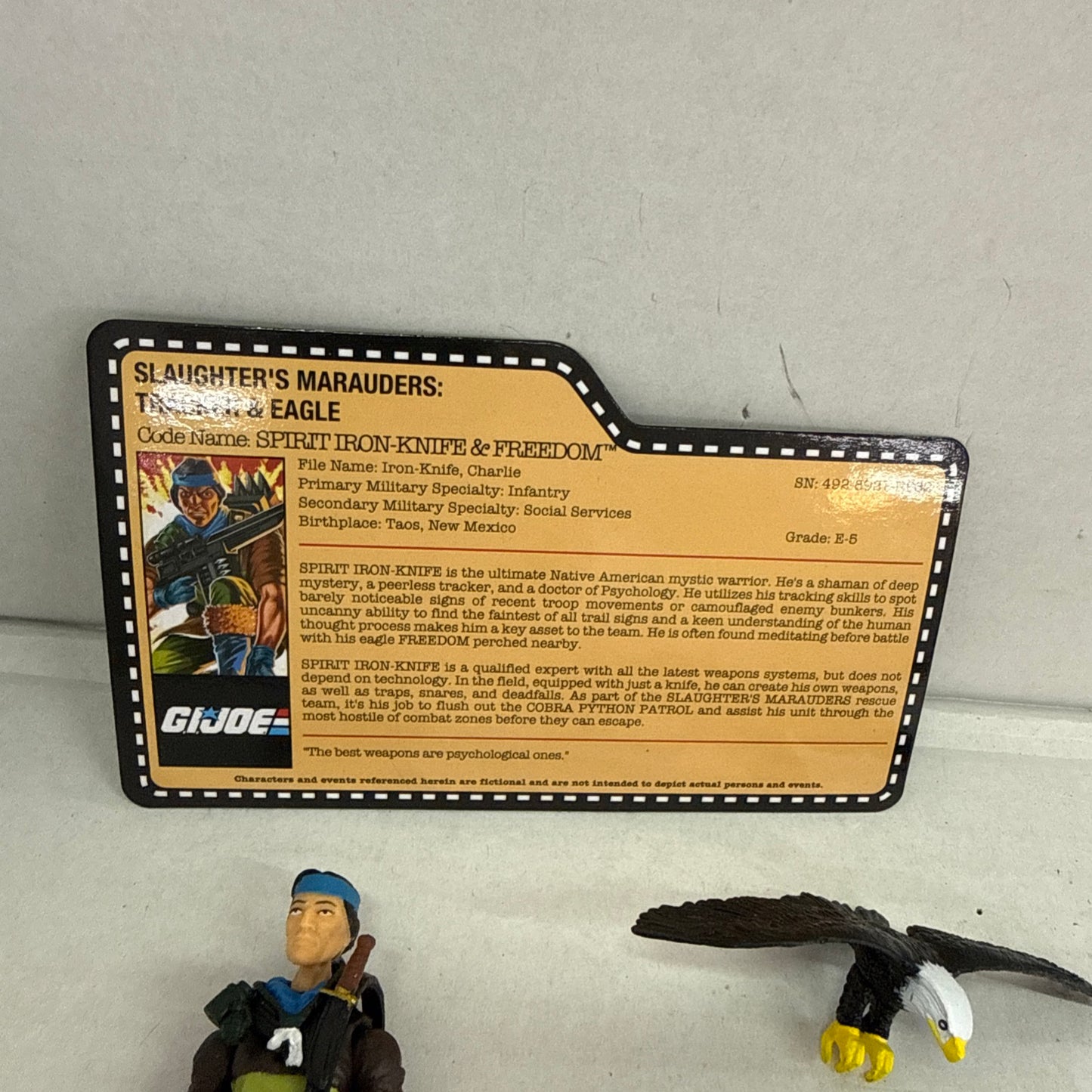 GI Joe Club/Con exclusive Mad Maruaders Spirit Action Figure W File card