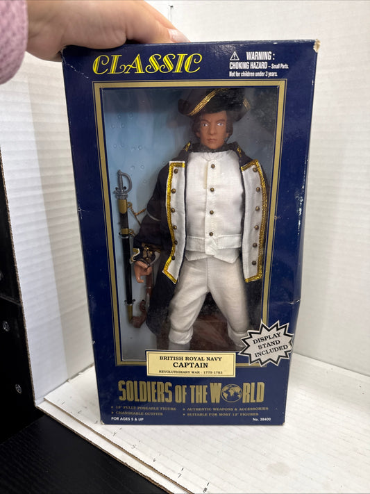 VTG Soldiers Of The World British Royal Navy Captain Figure 12" Action Figure