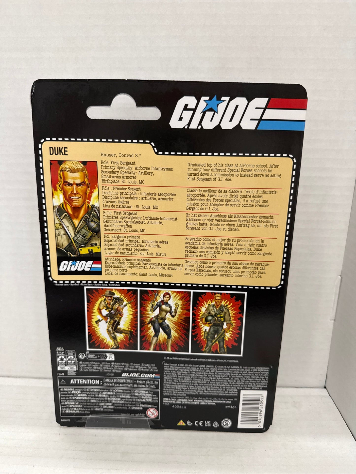 GI Joe Classified Series Retro Card Duke 6" Figure Hasbro 2024 New Sealed