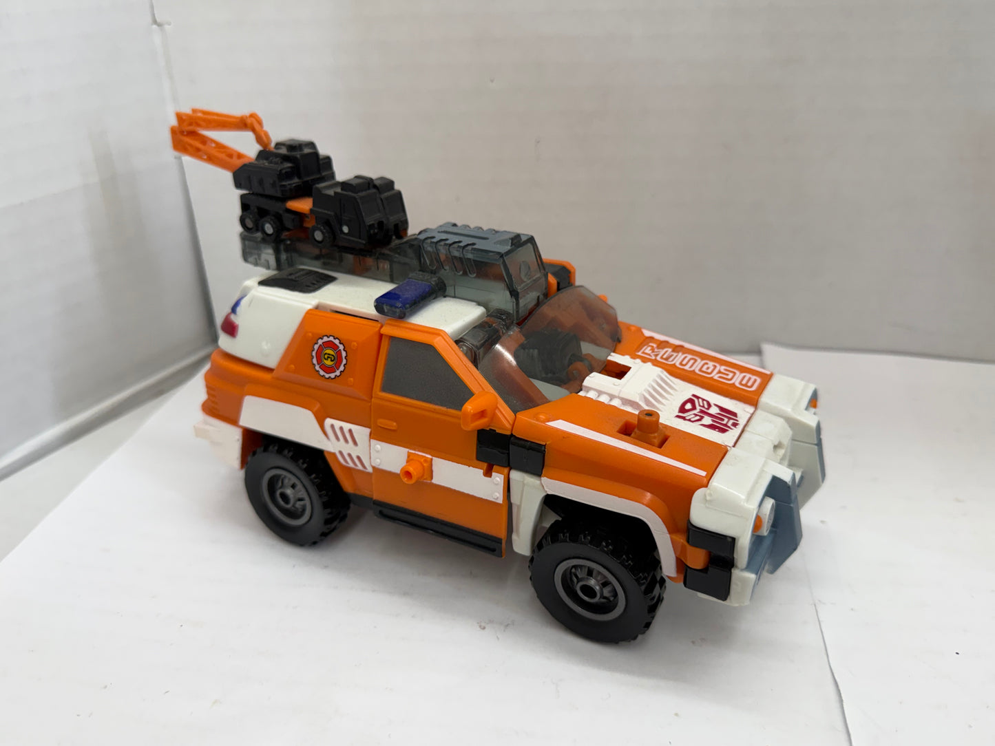 Transformers Armada Powerlinx Red Alert Figure w/ Longarm Mini-con 2002 Hasbro