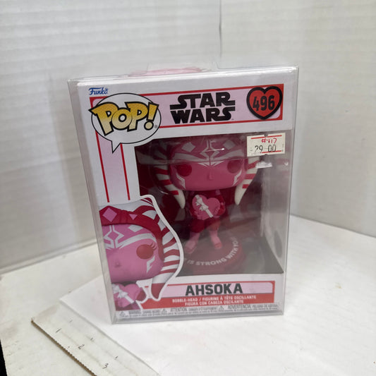 Funko Pop! Vinyl: Star Wars - Ahsoka (Pink) #496 Valentines Edition