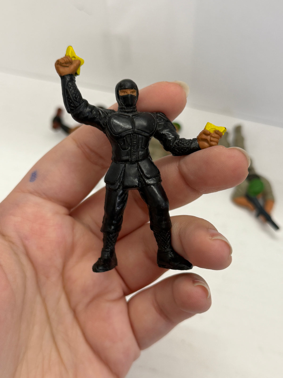 Vintage 1986 Mattel GUTS! Akido force ninja figures Army  lot of 6