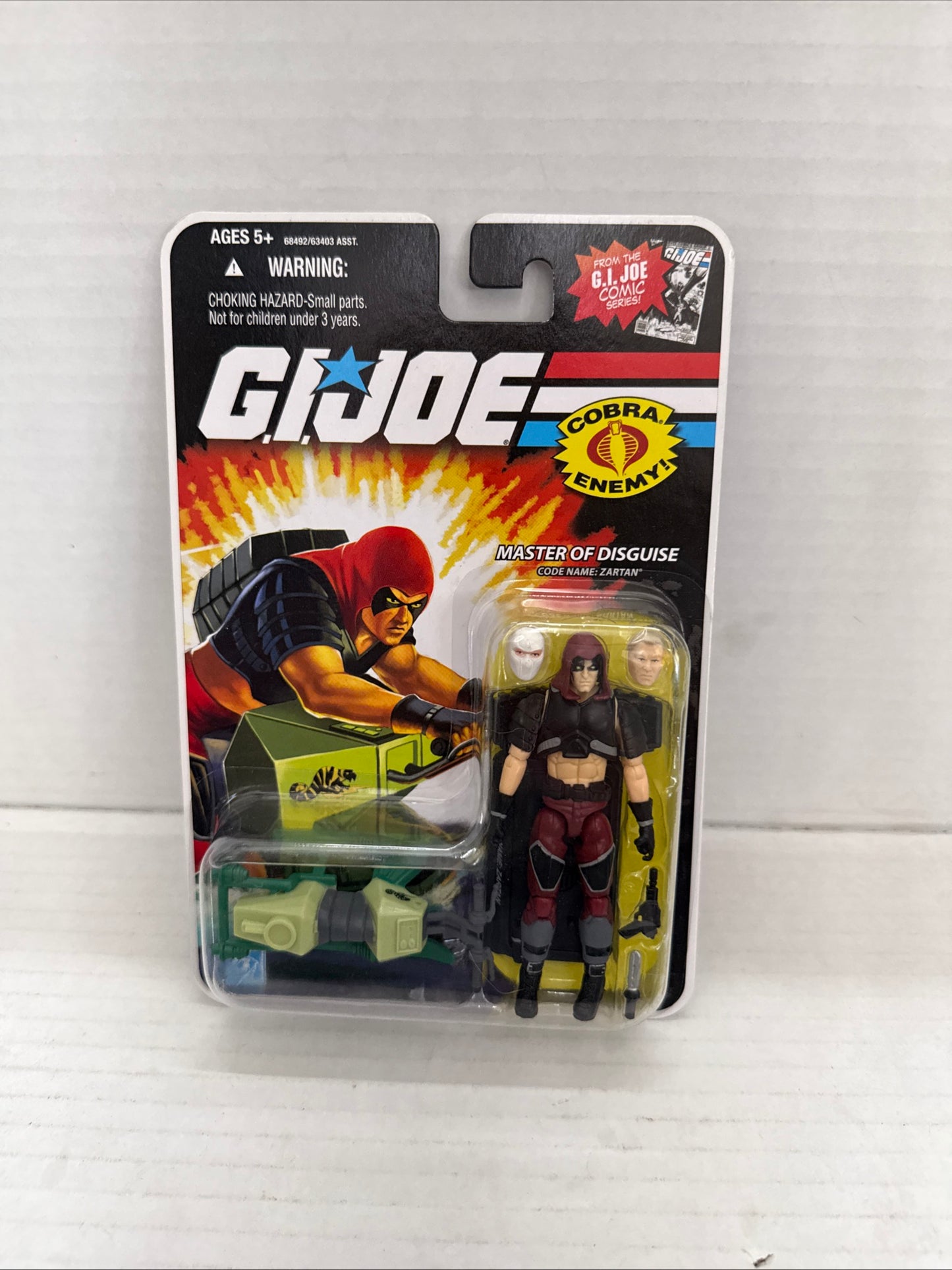 GI JOE 25TH ANNIVERSARY COBRA MASTER OF DISGUISE ZARTAN SWAMP SKIER FIGURE