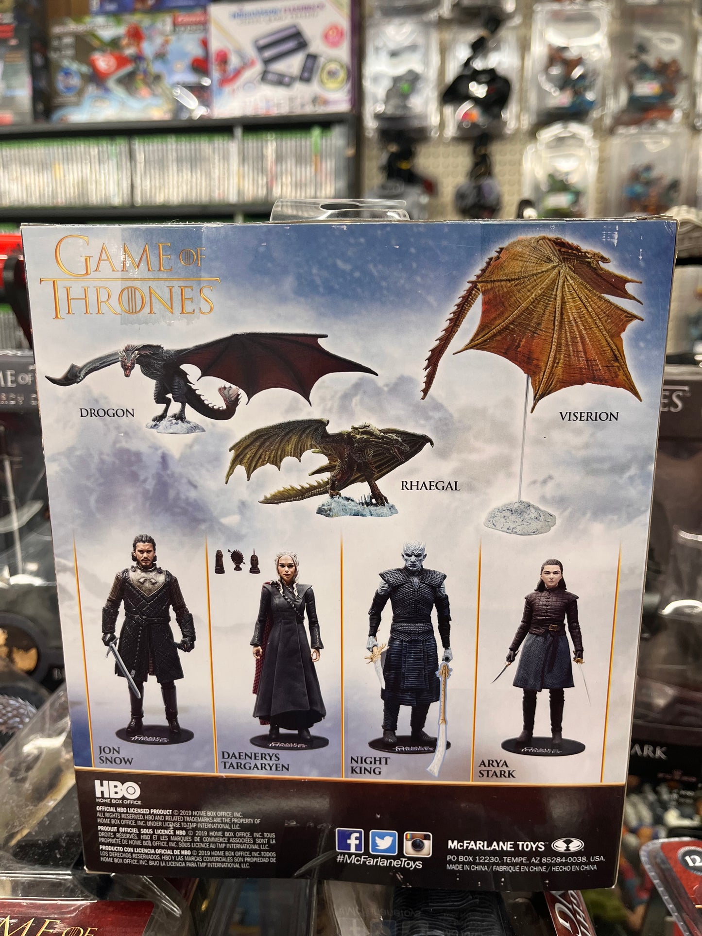 Game of Throne VISERION Dragon Deluxe Box  Action Figure Orange Flame