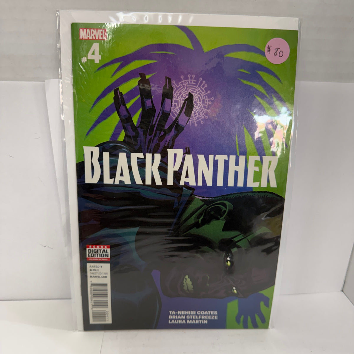 BLACK PANTHER STELFREEZE COVER MARVEL COMICS 2016