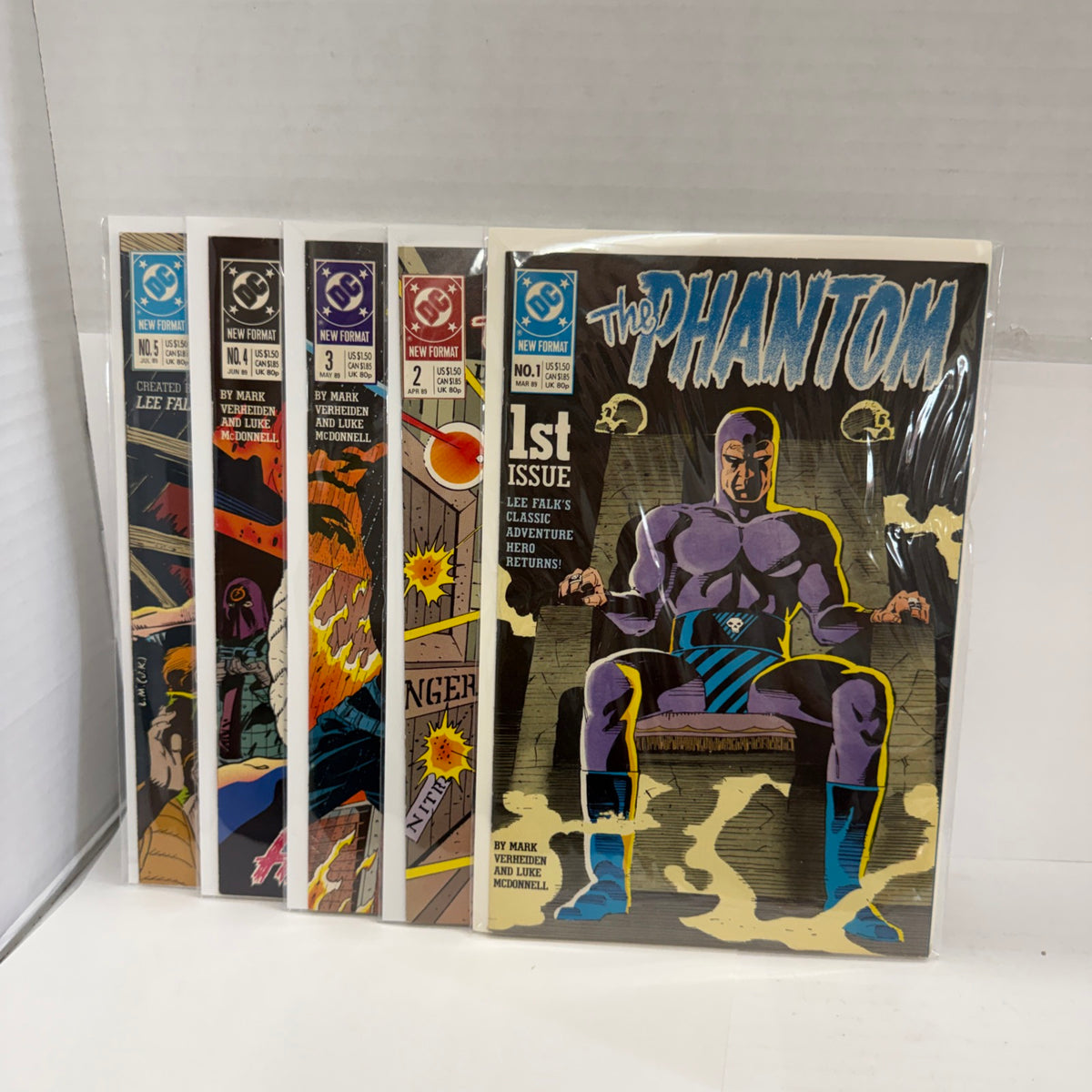 DC Comics The Phantom 1989 Series #1, 2, 3, 4, 5