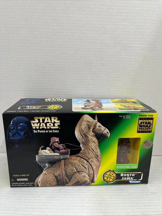 Star Wars The Power Of The Force Ronto And Jawa 1997 Hasbro Collectable