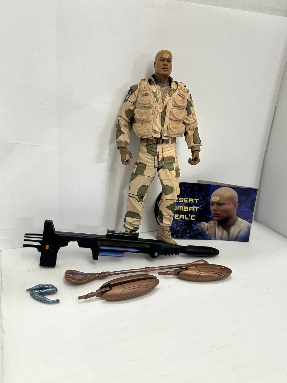 2007 Diamond Select Stargate SG-1 Desert Combat Teal'C figure Series 4