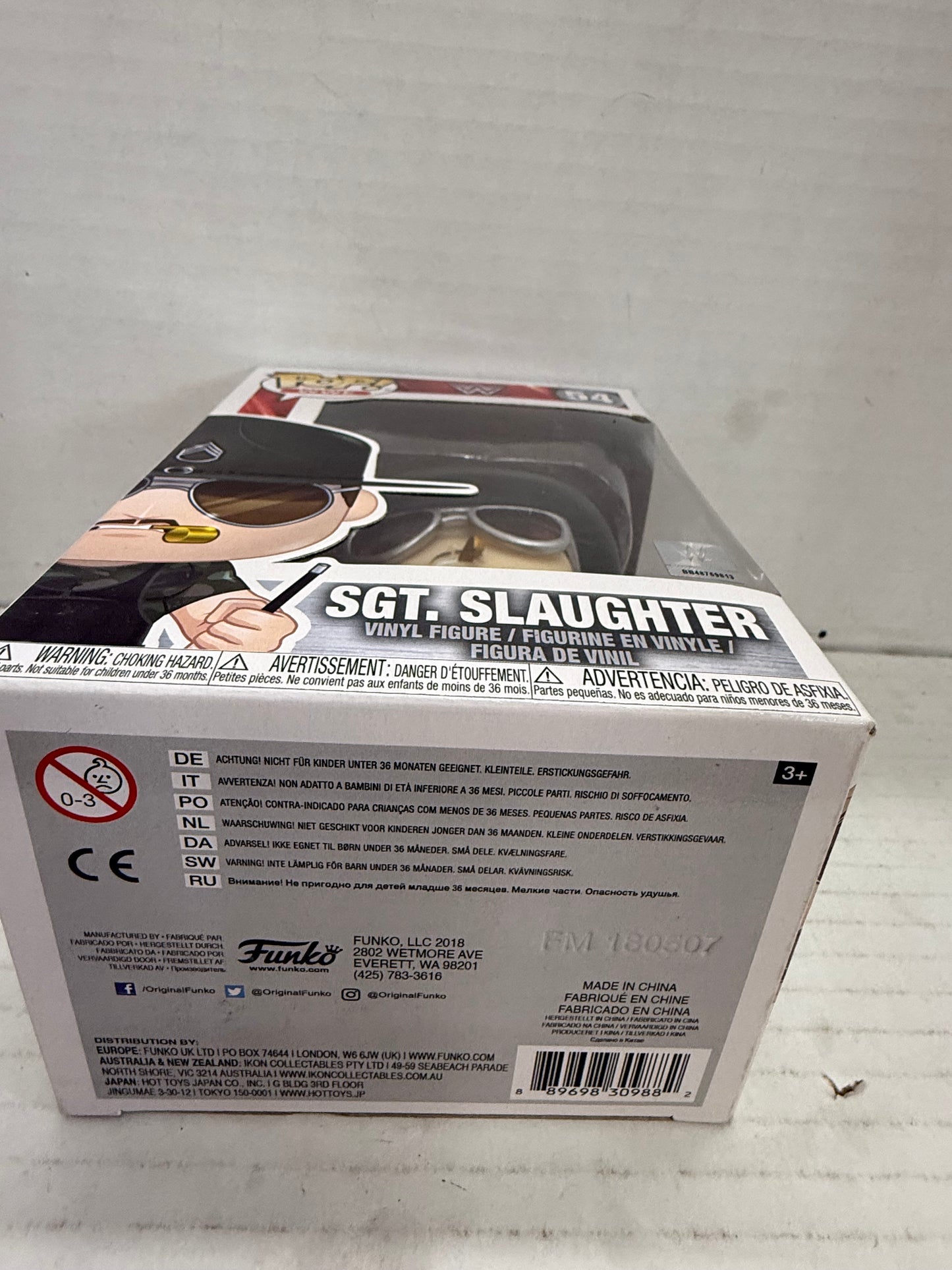 Funko Pop! Wrestling WWE - Sgt. Slaughter #54 VAULTED Vinyl w/Protector