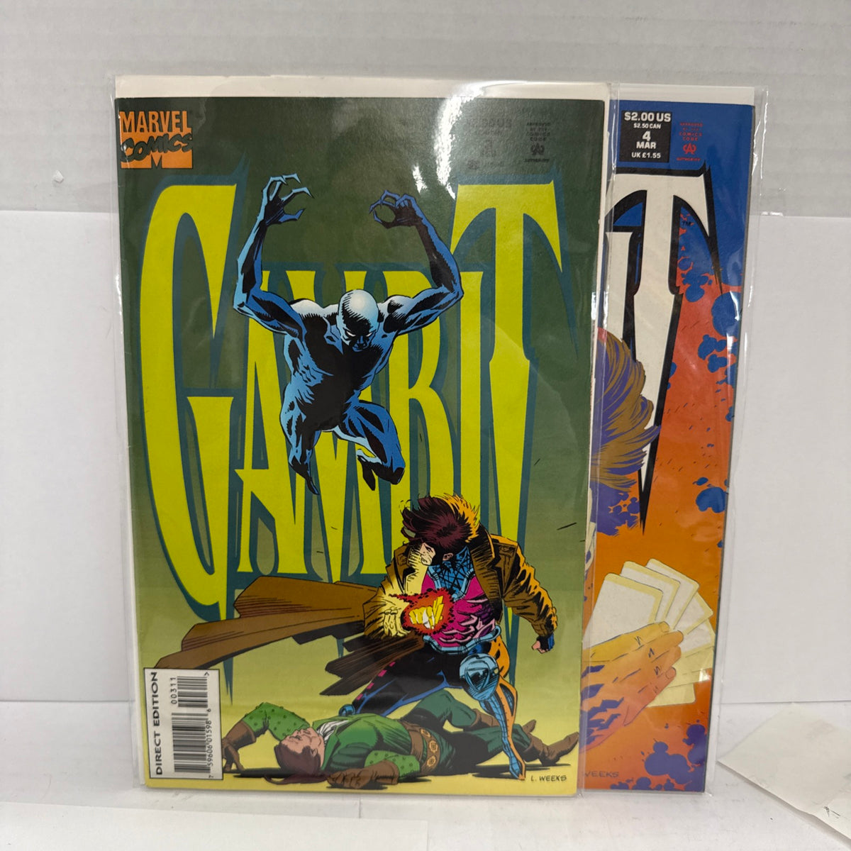 GAMBIT 1-4 LIMITED SERIES COVER & ART LEE WEEKS & KLAUS JANSON HOWARD MACKIE .