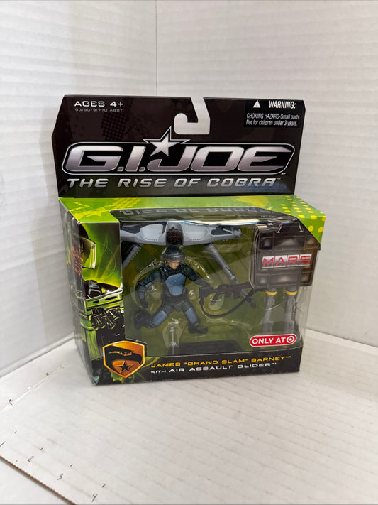 G.I. Joe Rise of Cobra James "Grand Slam" Barney w/ Air Assault Glider 3.75" NIP