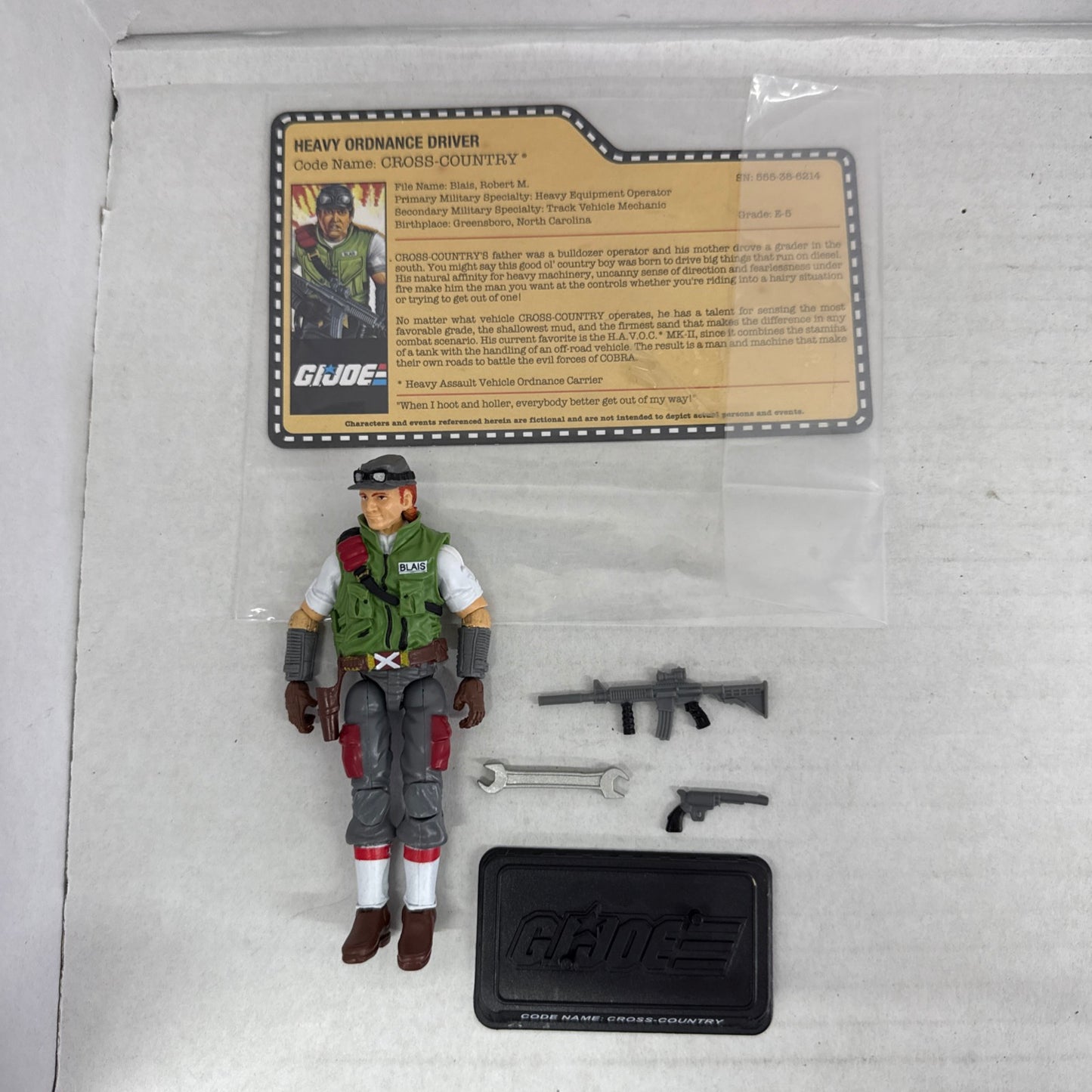 G.I. Joe Club Exclusive - CROSS COUNTRY (Mail Away) - 2014