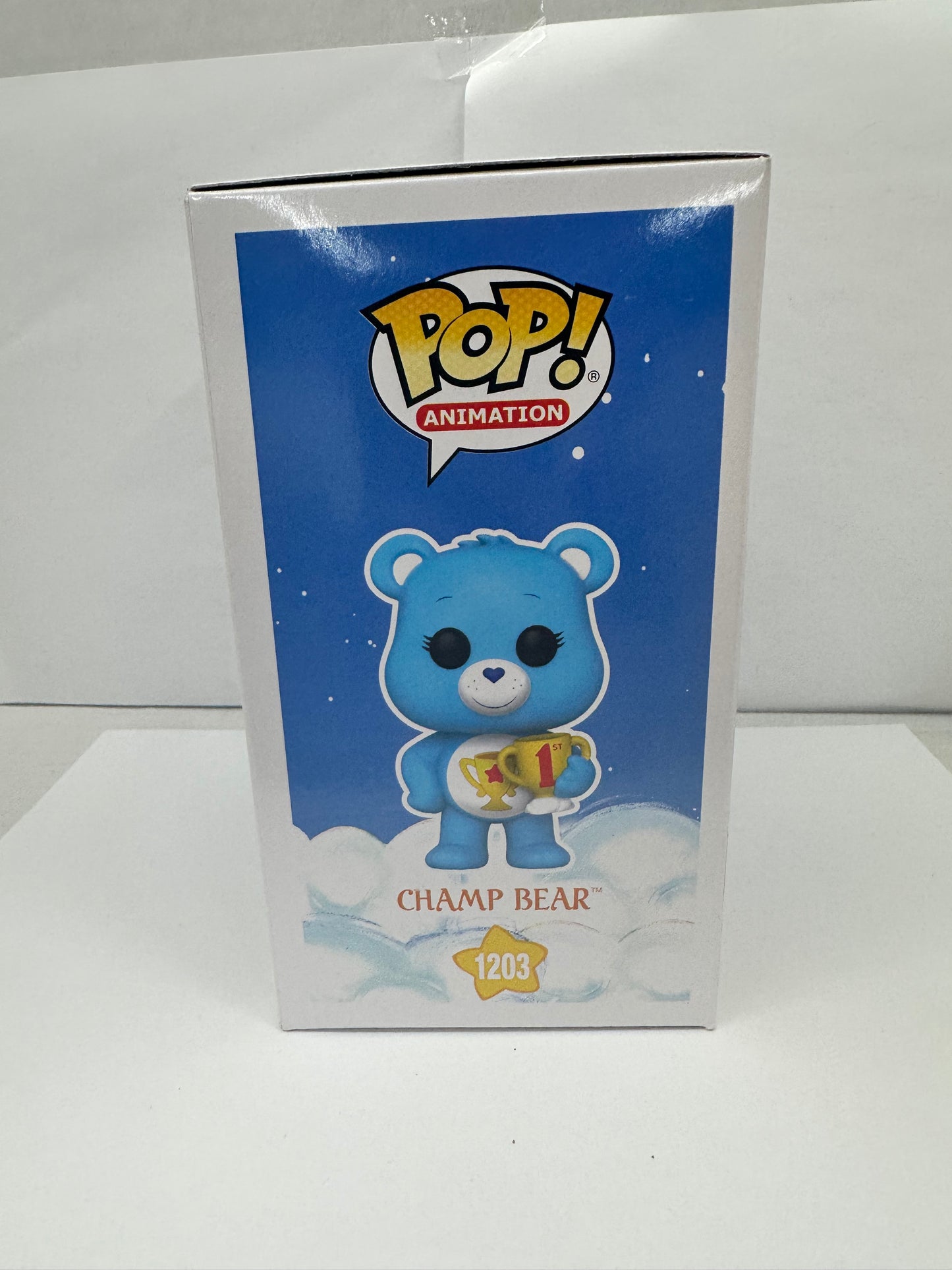 Funko Pop! Animation Care Bears 40th 1203 Champ Bear Chase Vinyl Figure New