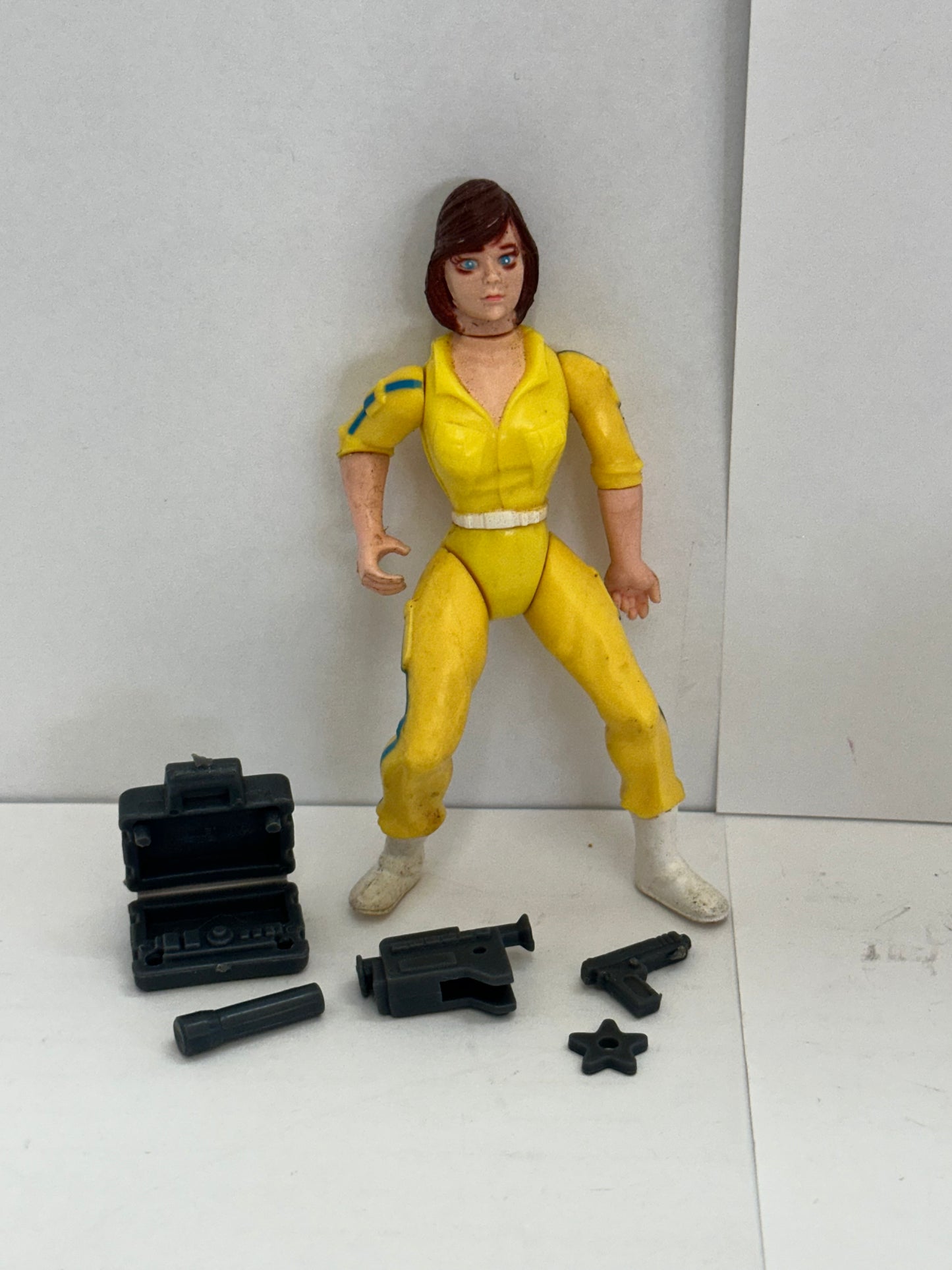 April O'Neil 100% Complete Teenage Mutant Ninja Turtles TMNT 1988 Playmates #1