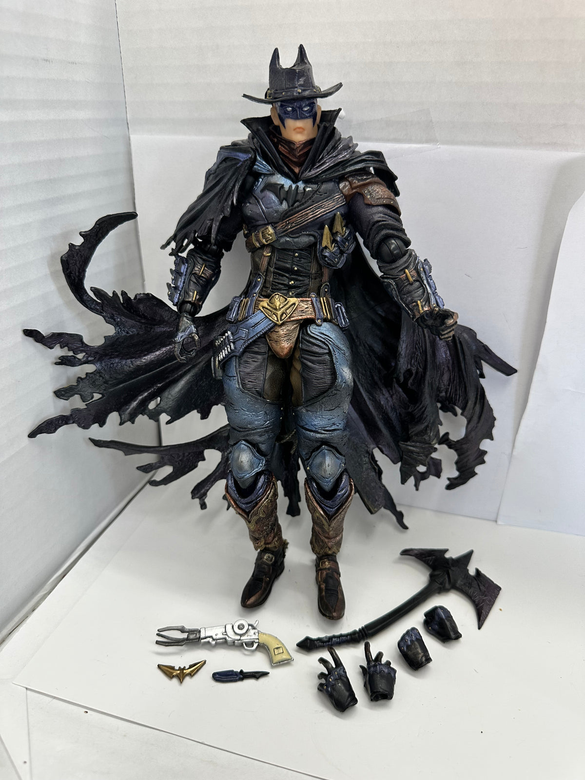 Play Arts Kai Variant Batman Timeless Wild West Dark Variant Loose Complete
