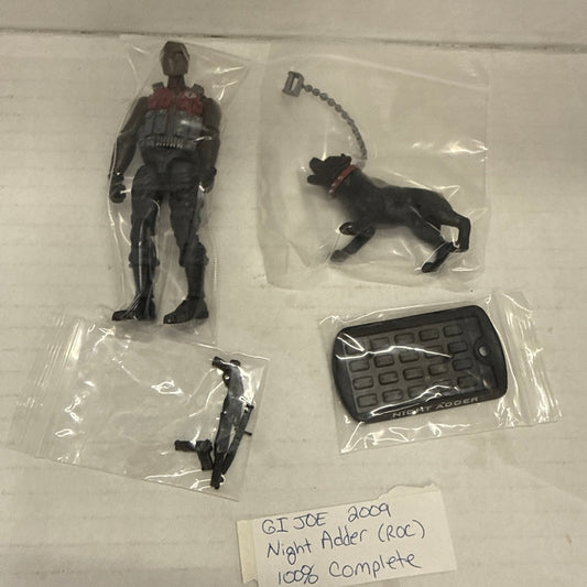 GI Joe The Rise of Cobra NIGHT ADDER Complete Figure Hasbro 2009