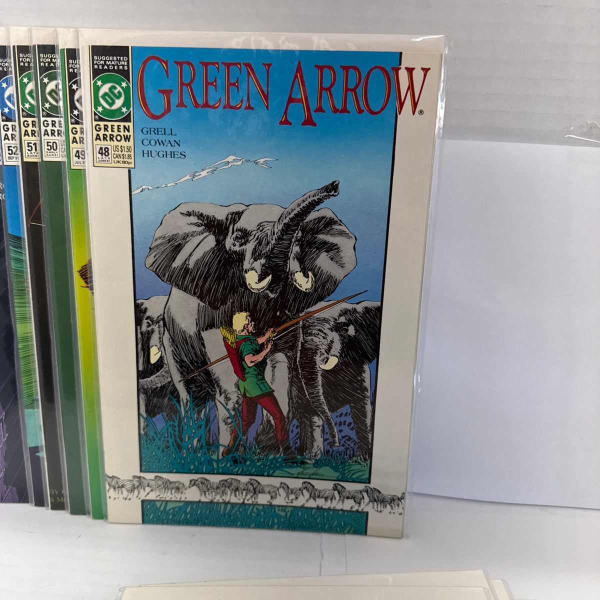 GREEN ARROW #43-55  (1991) DC COMICS RUN LOT OF 14. Grell Cowan Wray