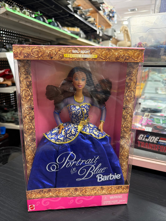 1997 Portrait in Blue Walmart Special Edition African American Barbie Doll  MIB