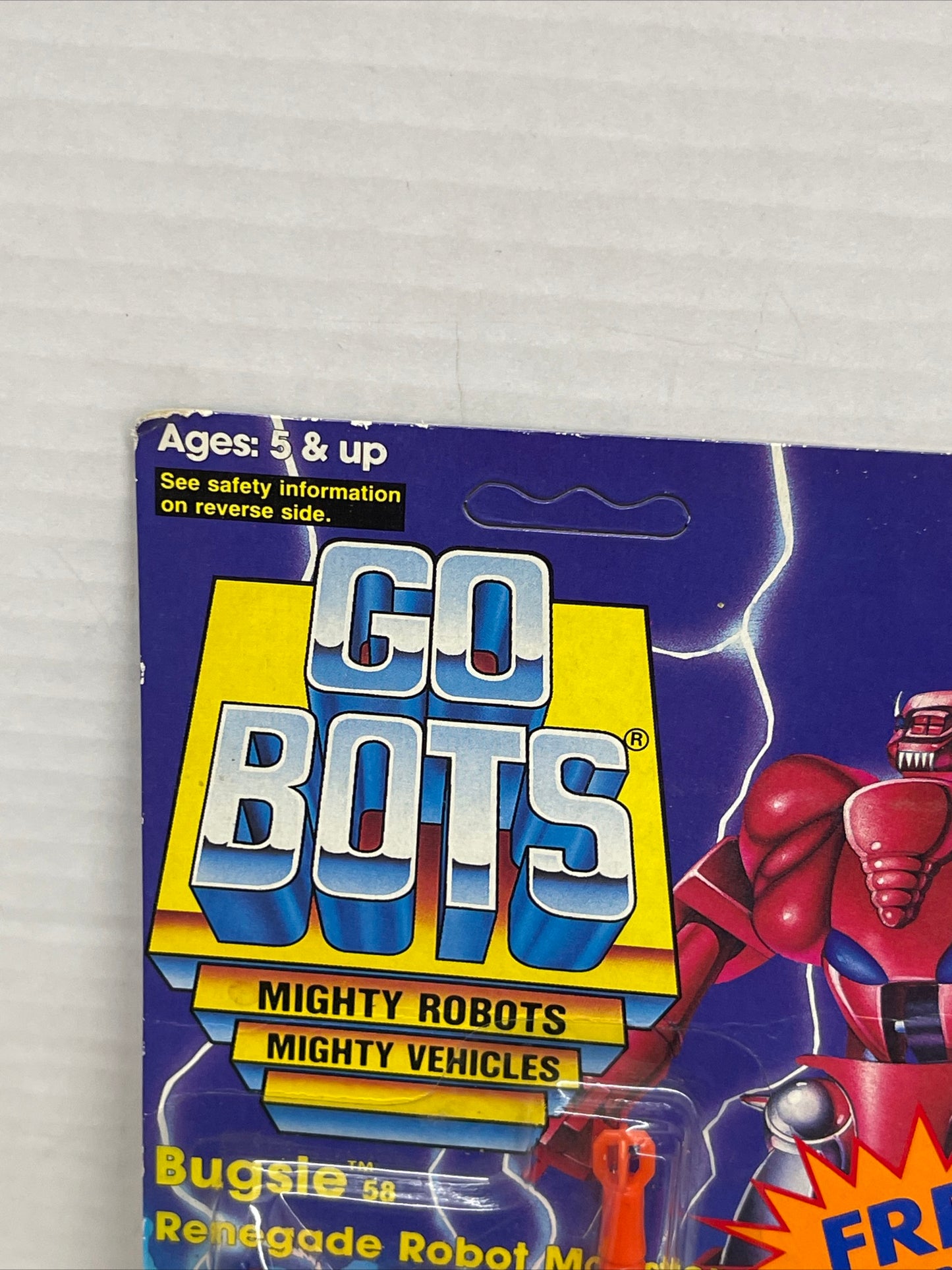 Bugsie Renegade Robot Monster 3D Sticker Gobots 1985 Tonka Figure NEW SEALED