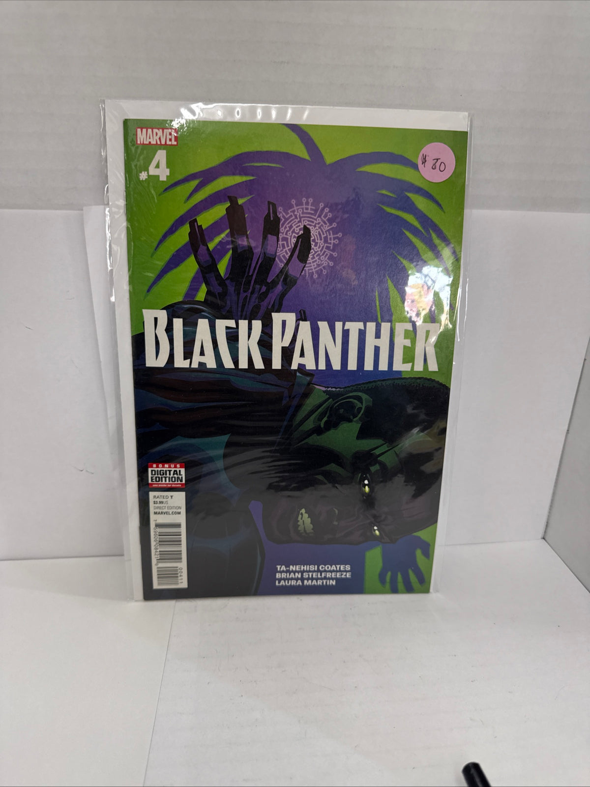 BLACK PANTHER STELFREEZE COVER MARVEL COMICS 2016