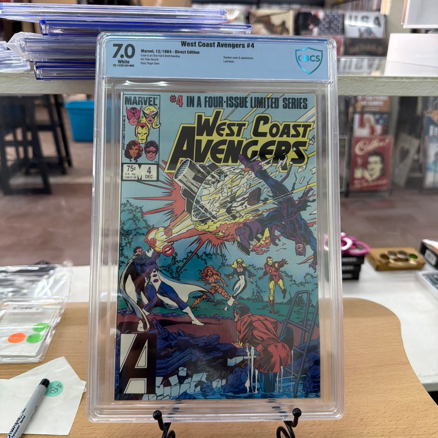 West Coast Avengers #4 CBCS 7.0 Marvel 12/84 4-part Mini Limited Series