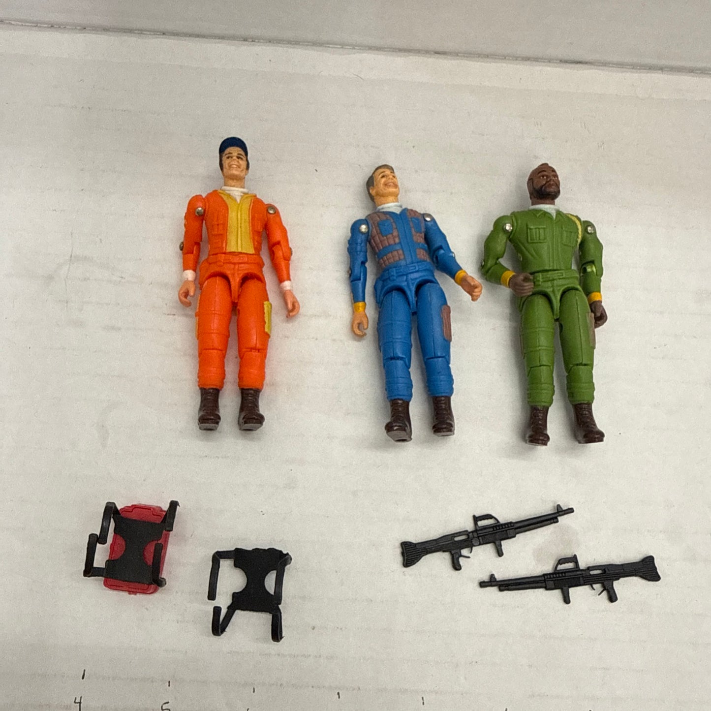 1983 A-Team Hannibal, BA Baracus, And Murdock Used Action Figures