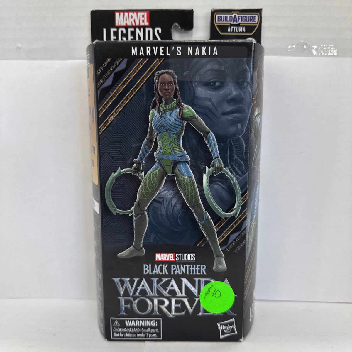 NAKIA 6" FIGURE MARVEL LEGENDS BLACK PANTHER WAKANDA FOREVER, BAF ATTUMA