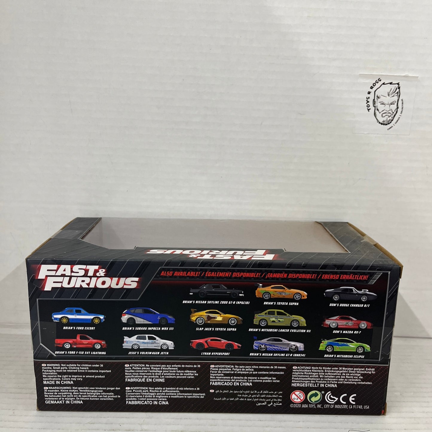 Han's Mazda RX-7 Orange and Black Fast & Furious Movie 1/24 Diecast Model Car by