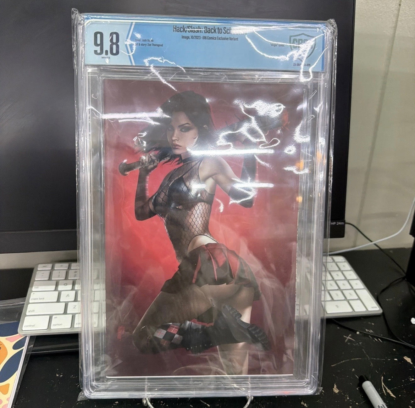 HACK/SLASH: BACK TO SCHOOL #1 JOSH BURNS EXCLUSIVE VIRGIN VARIANT CBCS 9.8