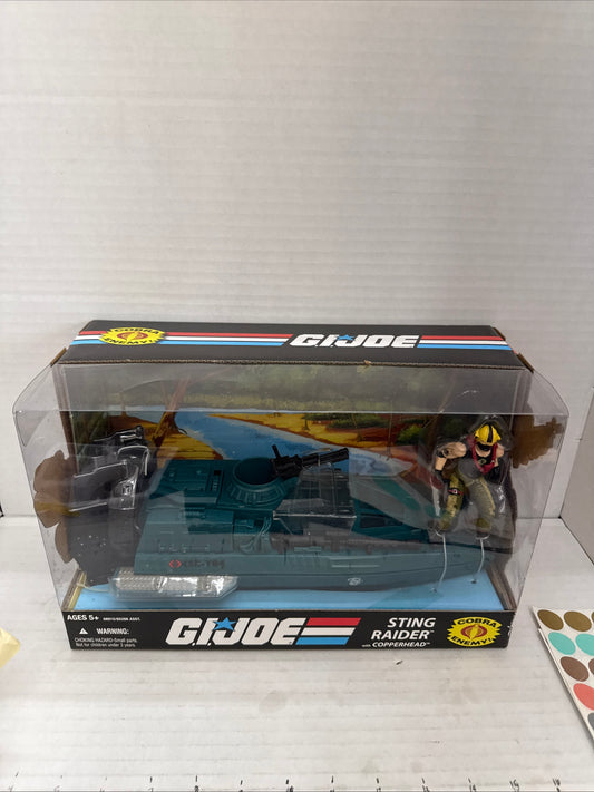 GI Joe 25th Anniversary Cobra Sting Raider Water Moccasin MIB New