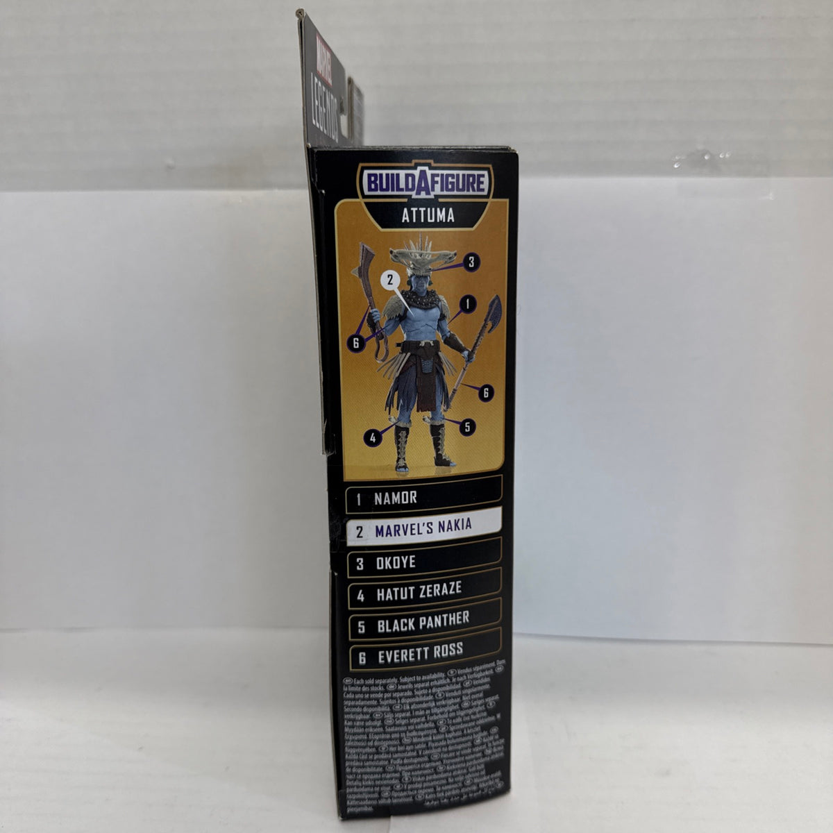 NAKIA 6" FIGURE MARVEL LEGENDS BLACK PANTHER WAKANDA FOREVER, BAF ATTUMA