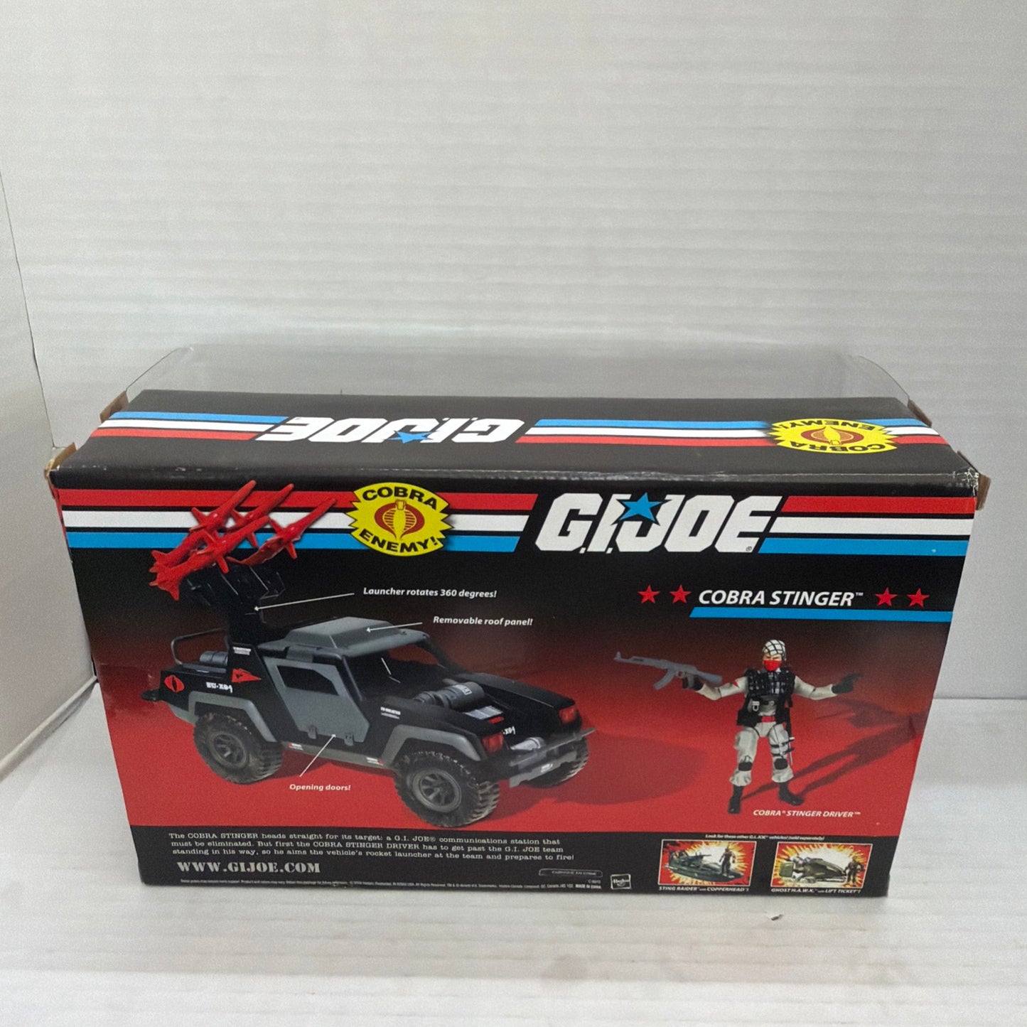 Hasbro 2008 GI JOE 25TH ANNIVERSARY COBRA STINGER WITH DRIVER