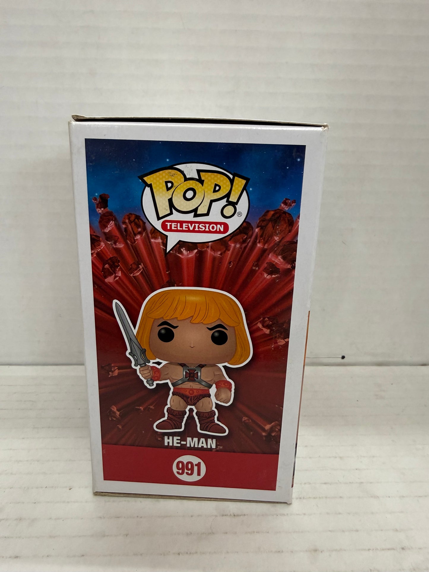 Funko Pop! He-Man #991 Masters of the Universe Flocked Insider Club W/ Protector