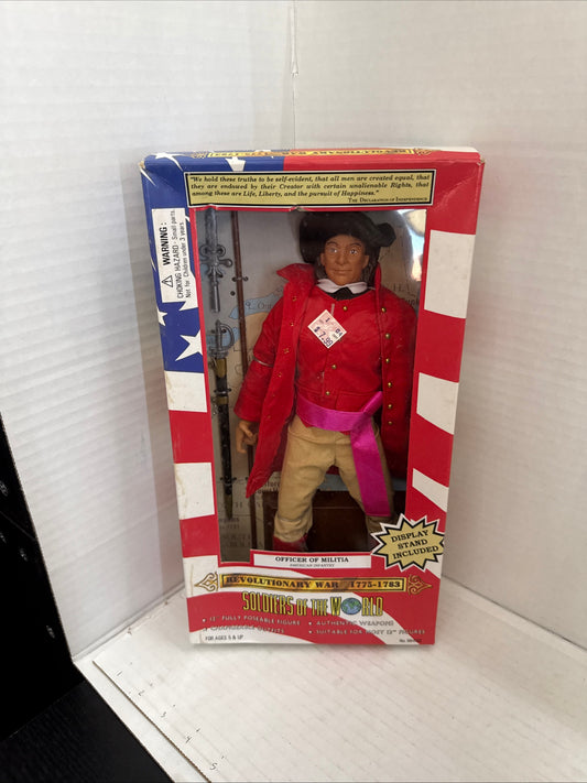 Soldiers World American Infantry Militia Officer Revolutionary War 12" Figure