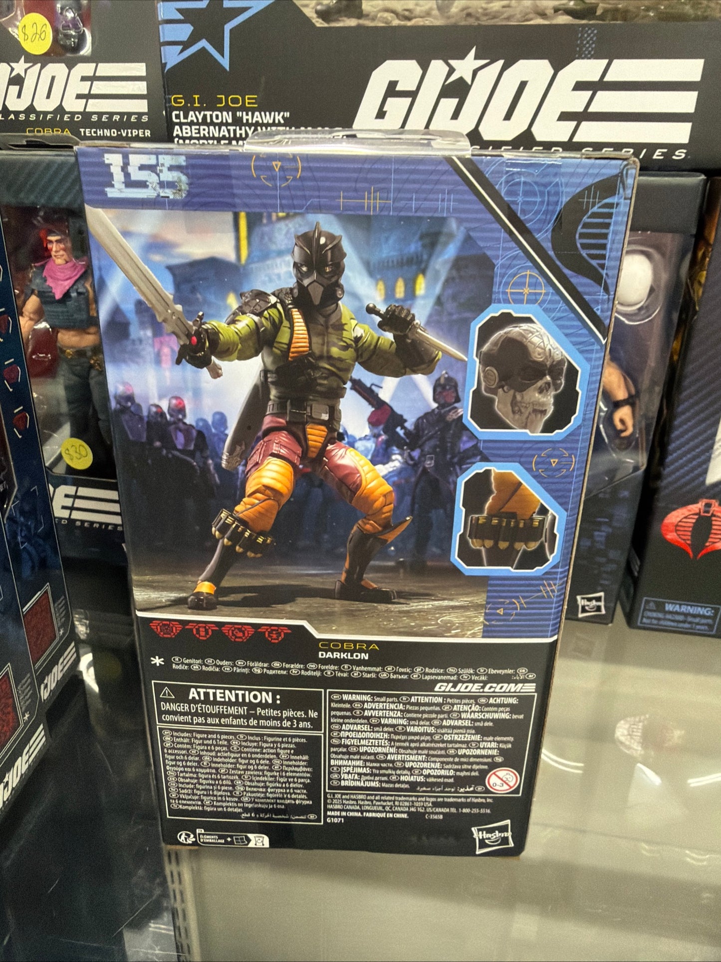 GI Joe Classified Series Darklon Action Figure [Cobra Iron Grenadiers]