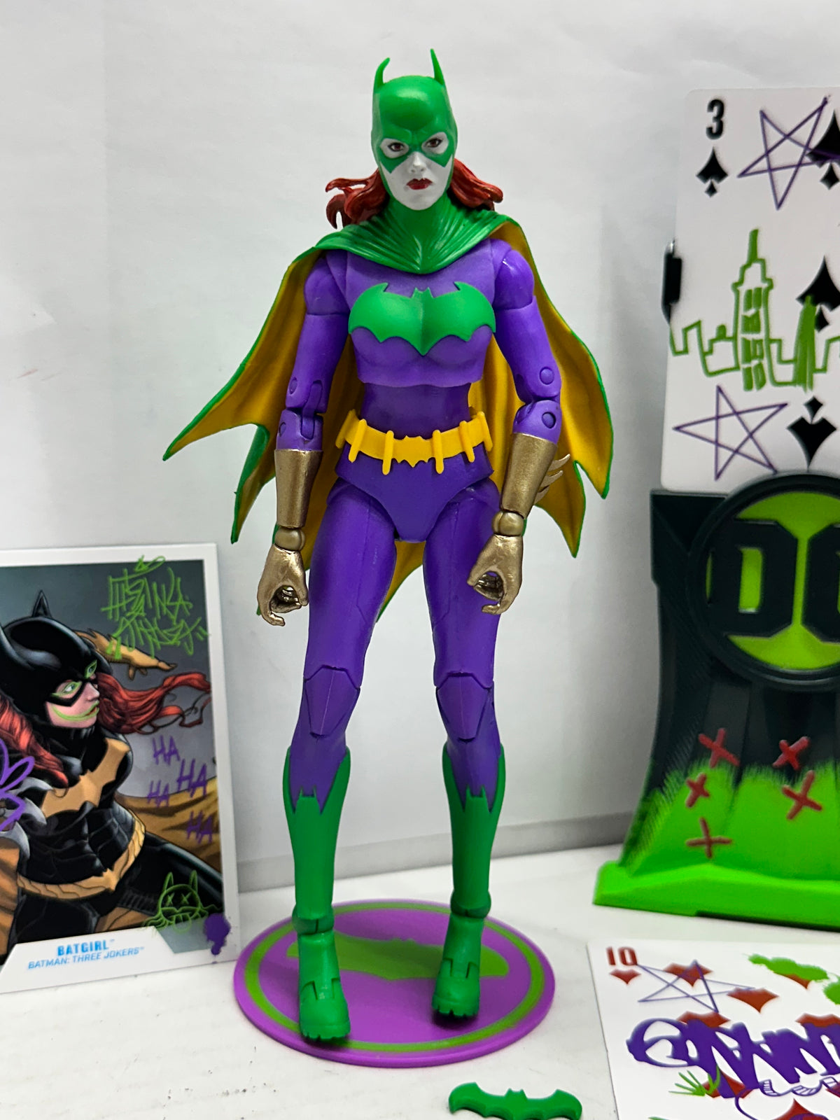 McFarlane DC Multiverse Gold Label Jokerized Batgirl Figure Batman Three Jokers