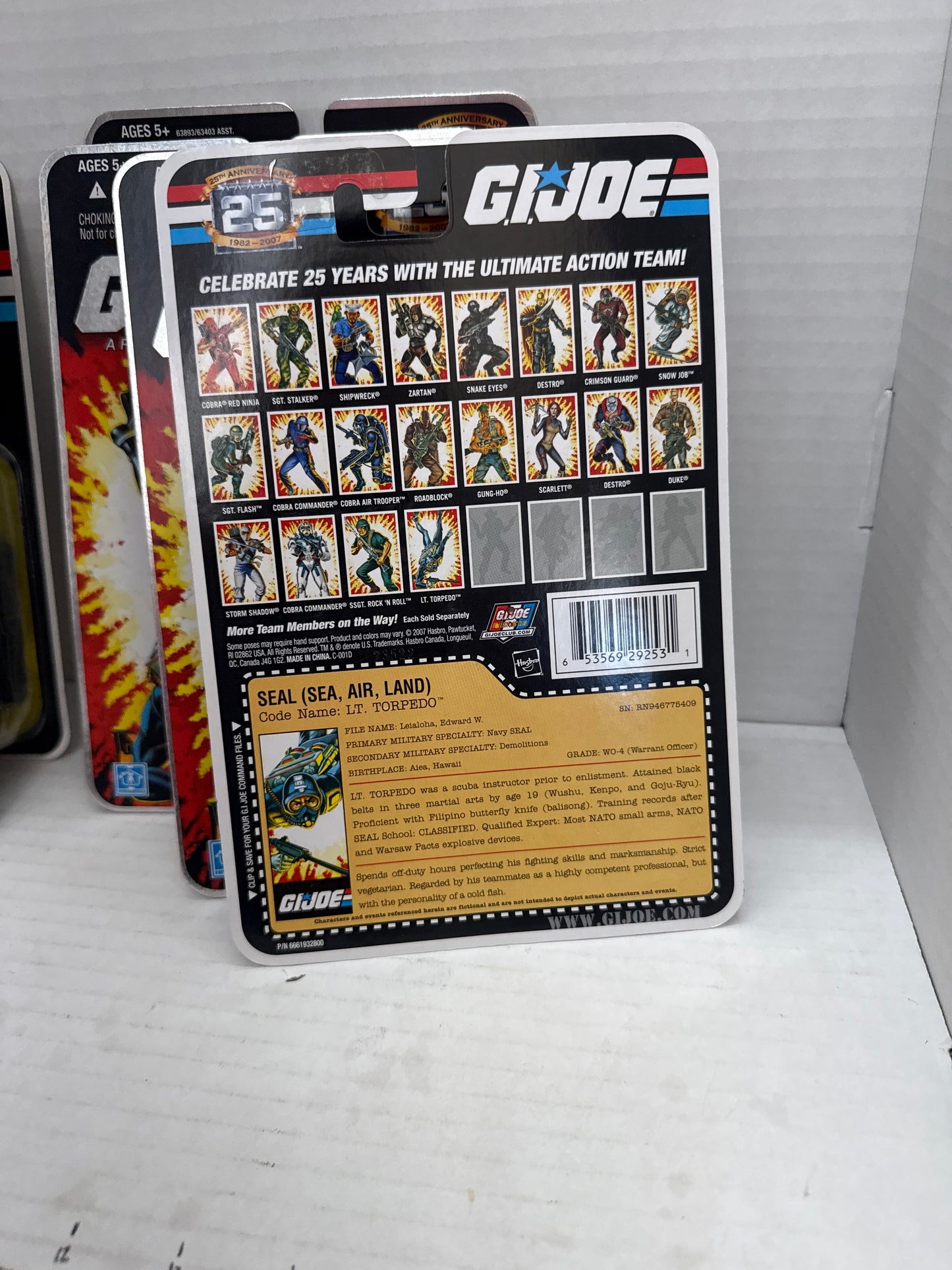 GI Joe 25th Anniversary Lt. Torpedo Seal (Sea, Air, Land)